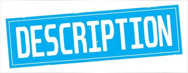 Açıklama metni, tam camgöbeği dikdörtgen damgası.