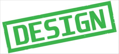 Yeşil dikdörtgen kenarlık damga üzerinde tasarım metin.