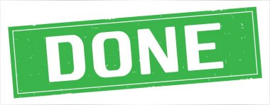 Tam yeşil dikdörtgen damga üzerinde yapılan metin.