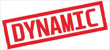 Kırmızı dikdörtgen kenarlık damga üzerinde dinamik metin.