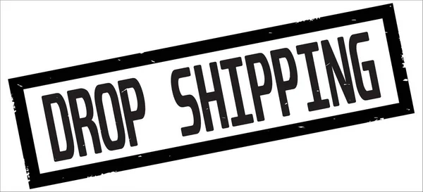 DROP SHIPPING text, on black rectangle border stamp.