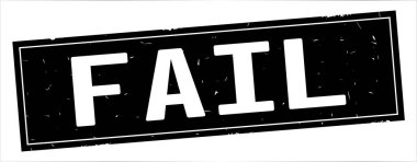 Metni, tam siyah dikdörtgen damga başarısız.