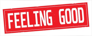 Duygu iyi metni, tam kırmızı dikdörtgen damgası.