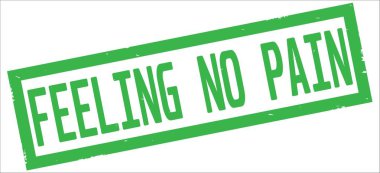 Yeşil dikdörtgen kenarlık damga üzerinde No Pain metin duygu.