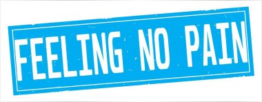 Duygu No Pain metni, tam camgöbeği dikdörtgen damgası.