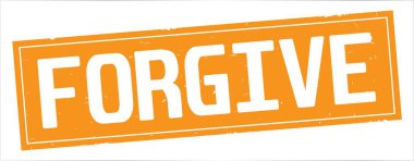 Metni, tam turuncu dikdörtgen damga affet.