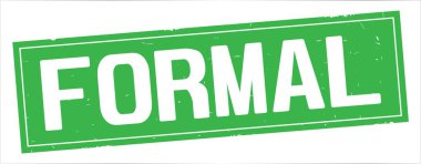 Tam yeşil dikdörtgen damga üzerinde resmi metin.