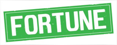 Tam yeşil dikdörtgen damga üzerinde servet metin.