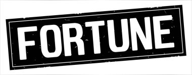 Tam siyah dikdörtgen damga üzerinde servet metin.