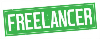 Tam yeşil dikdörtgen damga üzerinde serbest meslek sahibi metin.