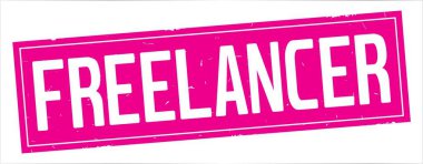 Tam pembe dikdörtgen damga üzerinde serbest meslek sahibi metin.