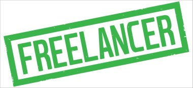 Serbest meslek sahibi metin, yeşil dikdörtgen kenarlık damgası.