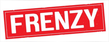 Çılgınlık metni, tam kırmızı dikdörtgen damgası.