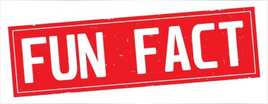 Tam kırmızı dikdörtgen damga üzerinde eğlenceli aslında metin.