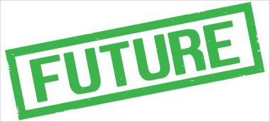 Yeşil dikdörtgen kenarlık damga üzerinde gelecek metin.