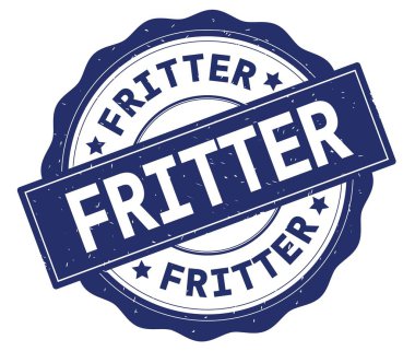 Mavi yuvarlak rozet yazılmış metni, ziyan.