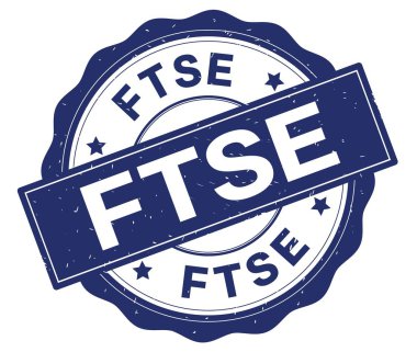 Ftse metin, mavi yuvarlak rozet yazılmış.