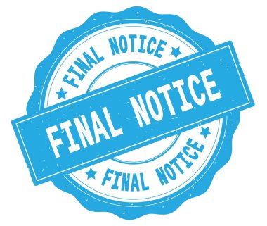 Camgöbeği yuvarlak rozet yazılmış son duyuru metni.