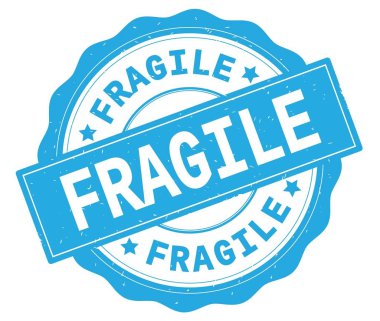 Camgöbeği yuvarlak rozet yazılmış kırılgan metni.