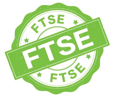 Ftse metin, yeşil yuvarlak rozet yazılmış.