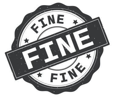 Gri yuvarlak rozet yazılmış iyi metni.