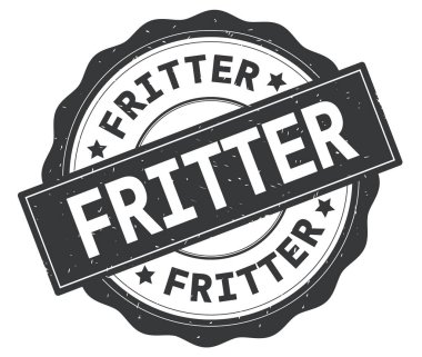 Gri yuvarlak rozet yazılmış metni, ziyan.