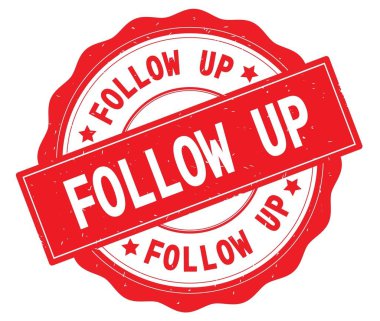 Kırmızı yuvarlak rozet yazılı metin izle.