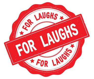 Kırmızı yuvarlak rozet gülüyor metin için yazılmış.