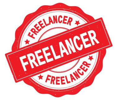 Serbest meslek sahibi metin, kırmızı yuvarlak rozet yazılmış.