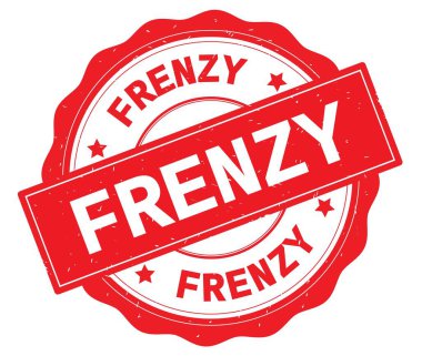 Kırmızı yuvarlak rozet yazılmış çılgınlık metni.