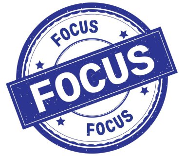 Odaklan, mavi yuvarlak pencere boyutu üzerinde yazılı metin.