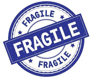 Fragile, mavi yuvarlak pencere boyutu üzerinde yazılı metin.