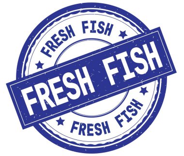 Taze balık, mavi yuvarlak pencere boyutu üzerinde yazılı metin.