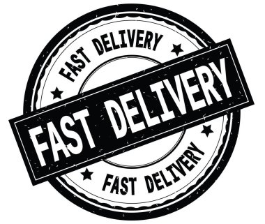 Hızlı teslimat siyah yuvarlak pencere boyutu üzerinde yazılı metin.