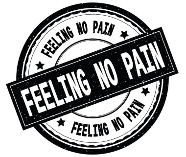 Duygu No Pain siyah yuvarlak pencere boyutu üzerinde yazılı metin.