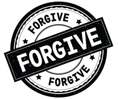 Siyah yuvarlak pencere boyutu üzerinde yazılı metin affet.