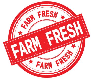 Çiftlik taze yazılı metin üzerinde kırmızı yuvarlak pencere boyutu.