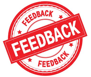 Yazılı metin kırmızı yuvarlak pencere boyutu üzerinde geri bildirim.