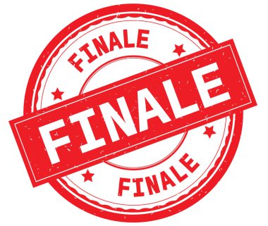 Metin kırmızı yuvarlak pencere boyutu üzerinde yazılı final.