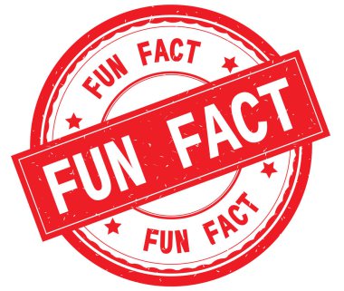 Fun gerçek metin kırmızı yuvarlak lastik damga yazılmış.