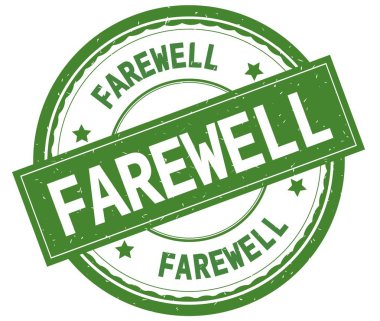 Uğurlar ola, yazılı metin yeşil yuvarlak lastik damgası.