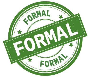 Yeşil yuvarlak lastik damga resmi, yazılı metin.