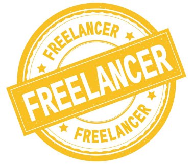 Freelancer, sarı yuvarlak pencere boyutu üzerinde yazılı metin.