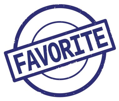 Sık kullanılan metin, mavi daire basit damgası yazılmış.