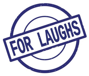 Mavi daire basit damgası gülüyor metin için yazılmış.