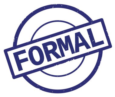 Mavi daire basit damgası yazılı resmi metin.