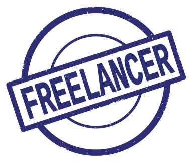 Serbest meslek metin, mavi daire basit damga yazılmış.