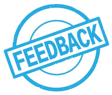 Geribildirim metin, camgöbeği basit daire damga yazılmış.