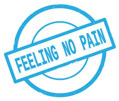 Duygu No Pain metin, camgöbeği basit daire damga yazılmış.