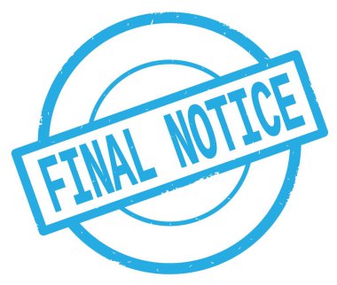 Camgöbeği basit daire damgası yazılmış son duyuru metni.